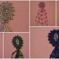 Beaded Sunburst Appliques