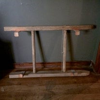 Unfinished Multipurpose 32 Inch Wooden Ladder Section
