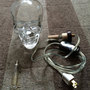 Upcycled Crystal Head Vodka Bottle Lamp-3