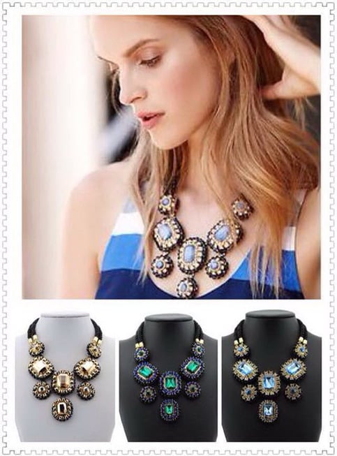 Gemstone Collar Necklace