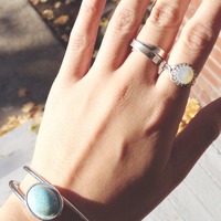 Turquoise Matrix Bracelet - Thumbnail 1