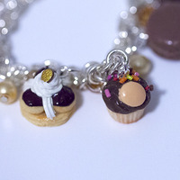 Kawaii Cute Miniature Food Bracelets - Chocolate Lovers Charms Bracelets - Sterling Silver - Thumbnail 4