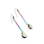 Glass and Rainbow Vintage Earrings-1