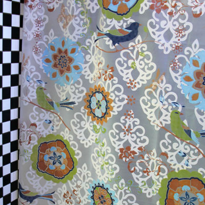 Oriential classical colorful design 180x180cm peva shower curtain cool design