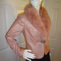 Vintage Peter Nygard Pink Leather Fox Fur Coat Size S-M-1