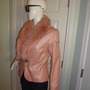 Vintage Peter Nygard Pink Leather Fox Fur Coat Size S-M-2