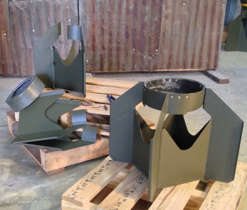 Fins (Box Type) Metal Assembly   fits: 500 lb AN-M64/43/76/78