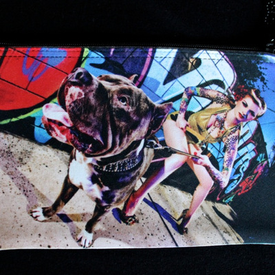 Cherry dollface i love pitbulls zipper case