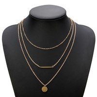 Dainty 3 chain necklace - Thumbnail 1