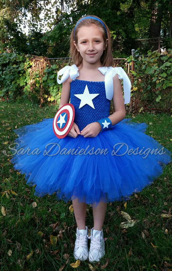 Captain America inspired tutu dress 