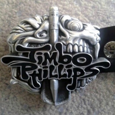 Jimbo phillips high quality metal alloy belt buckle by fourspeed metalwerks - Thumbnail 5