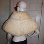 Vintage KronField Furs White Rabbit Fur Collar -3