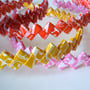 Sweet Eco Headband -- Made With Starburst Wrappers -- Color Choices - Red, Orange, Yellow, Pink-2
