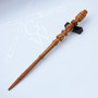 Spalted Hickory wand 11 1/4th - Thumbnail 2