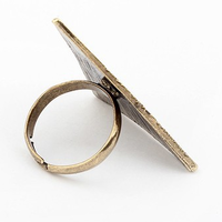 Bronze Vintage Pyramid Ring - Thumbnail 3