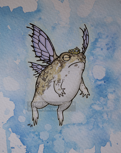 Fairy Princess Rain Frog: Original painting