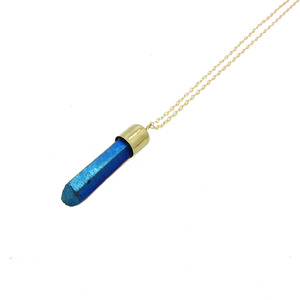 Titanium Quartz Point Necklace - Thumbnail 2