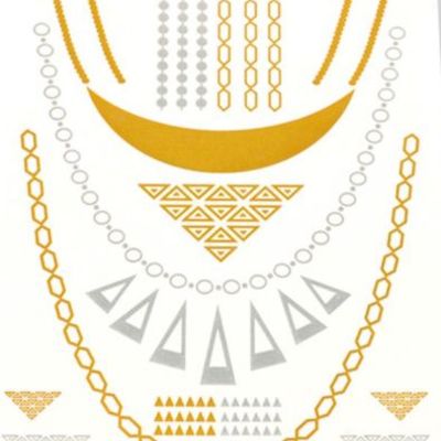 Temporary tattoos/flash tattoos (1 sheet) design:chains