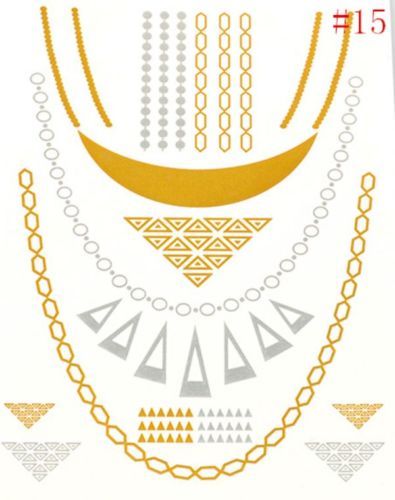 Temporary Tattoos/Flash Tattoos (1 sheet) Design:Chains