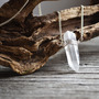 Clear Quartz Point Necklace, Crystal Point Necklace, Wire Wrapped Crystal, Healing Crystal-4