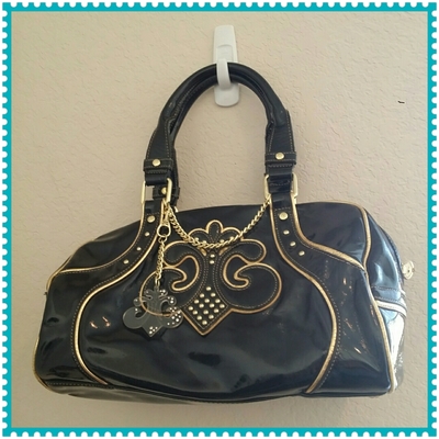 Dereon Black/Gold Handbag