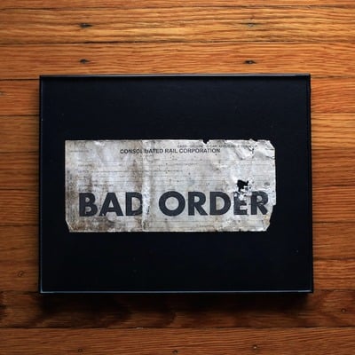 Conrail "bad order" tag