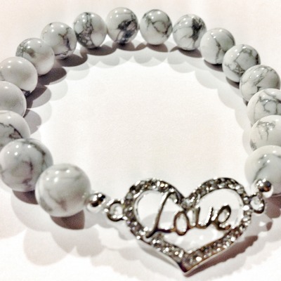 Marble love bracelet