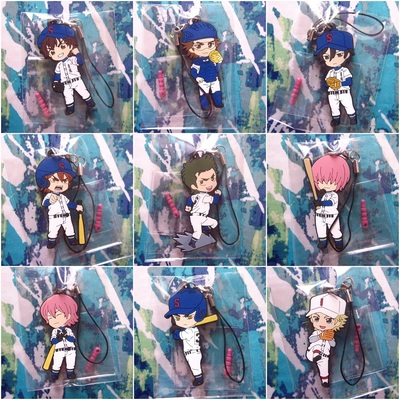 Ace of diamond - rubber strap - sawamura eijun / miyuki kazuya / furuya satoru / kuramochi youichi /kominato haruichi / ryosuke / isashiki / yuuki 