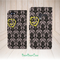 Sherlock 221b baker smiley flip pu leather cover case for iPhone 7/7 Plus/6s/6/5/5s/5c leather case, moto X moto X2, galaxy S6 edge S5 Note 4 5 (E64) - Thumbnail 1