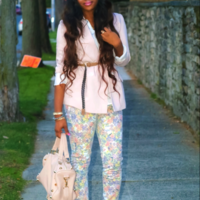 Run Down Floral Pants  - Thumbnail 2