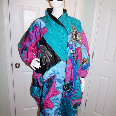 Vintage judith roberts elephant throw coat size 2x-3x