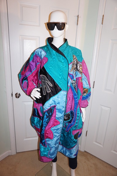 Vintage judith roberts elephant throw coat size 2x-3x