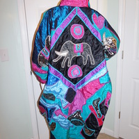 Vintage Judith Roberts Elephant Throw Coat Size 2x-3x - Thumbnail 3