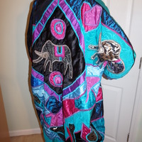 Vintage Judith Roberts Elephant Throw Coat Size 2x-3x - Thumbnail 4