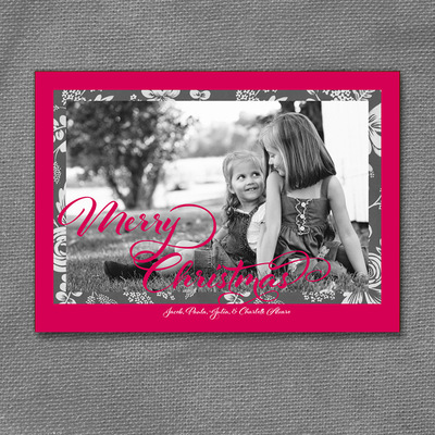 Floral Printable Photo Card