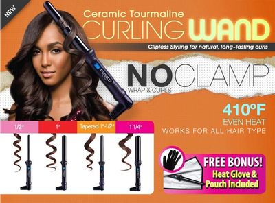 Red by kiss ceramic tourmaline curling wand!