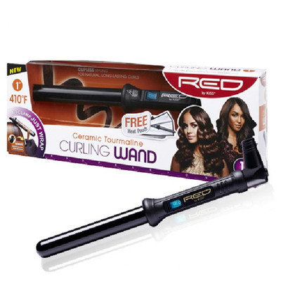 Red by kiss ceramic tourmaline curling wand!