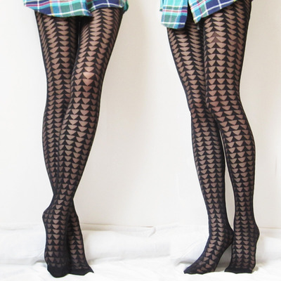 Its up to you // triangle pattern gothgrunge tights-pantyhose