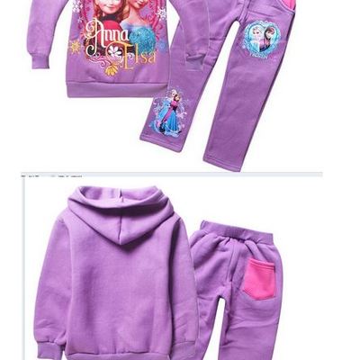 Girls frozen sweatsuit. gorgeous purple!!