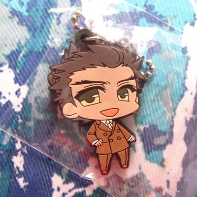 Hakuouki - rubber keychain - sannan keisuke / kondo isami / serizawa kamo / kazama chikage - 
