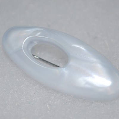 No snag hijab pin - white