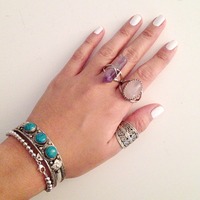 Turquoise Tibetan Cuff - Thumbnail 1