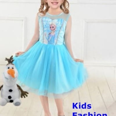 Frozen elsa princess dress with sheer sleeves