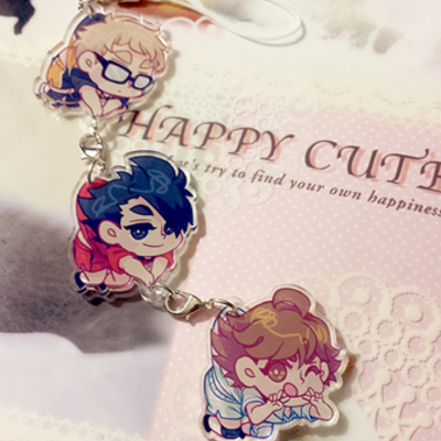 Haikyuu!! captains phone straps