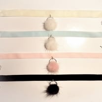 ⚫ ⚪ Furry PomPom Choker ⚫ ⚪