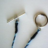 Paper Necklace On Hemp Cording - Thumbnail 3