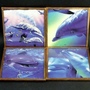 Dolphin Copper Coasters Set of 4  #1-2