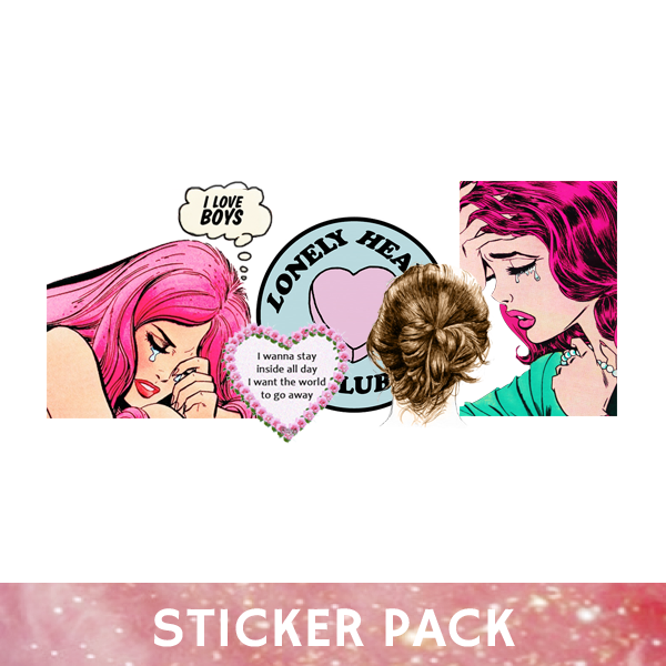 ✧･ﾟ: * Sad Girl Sticker Pack * : ･ﾟ✧ 
