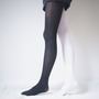 DUO // Black & White 2 tone rock tights-pantyhose-1