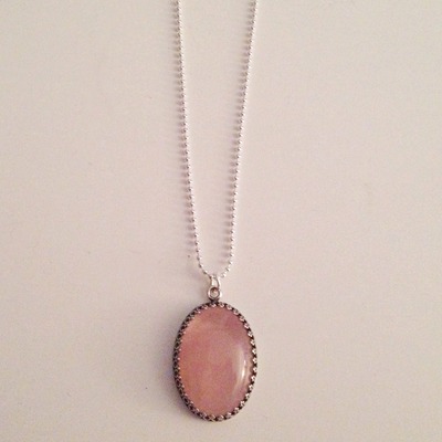Rose quartz pendant